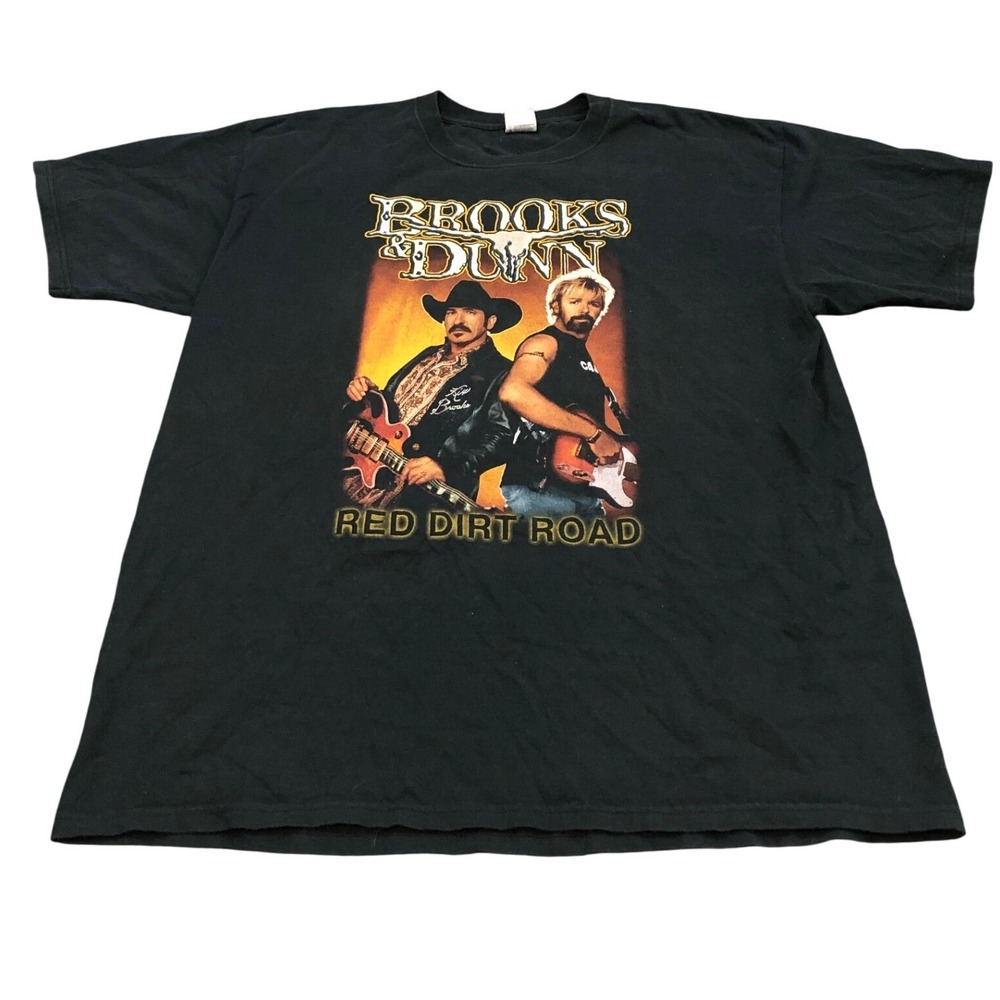 Brooks & Dunn 2004 Red Dirt Road Tour Black Country Concert T-Shirt XL Country